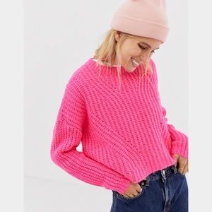 ASOS Stradivarius Hot Pink Sweater